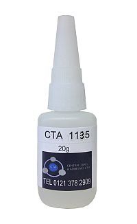 Cyanoacrylate 1135 Black Rubber Toughened Super Glue - CTA Ltd